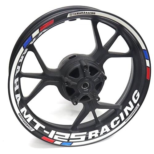 Motorcycle Wheel Rim Reflective Stickers Moto Auto Decal For Yamaha mt125 MT-125