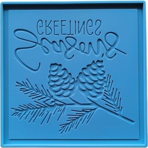 Creative Epoxy Resin Mold Coaster Plate Silicone Mould DIY Crafts Cup Mat Pad Making Tool