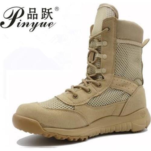 Outdoor Lightweight Men Military Training Boots Sports Hiking Boots Fishing Shoes Army Tactical Combat Walking Shoes Snow Boots