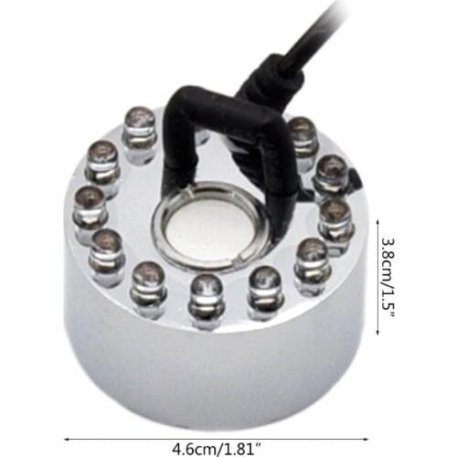 Ultrasonic Mist Maker Generator Fogger Nebulizer Water Fountain LED Air Atomizer