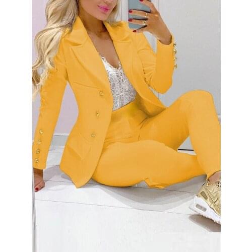 Vykix Women's Office Trouser Suits
