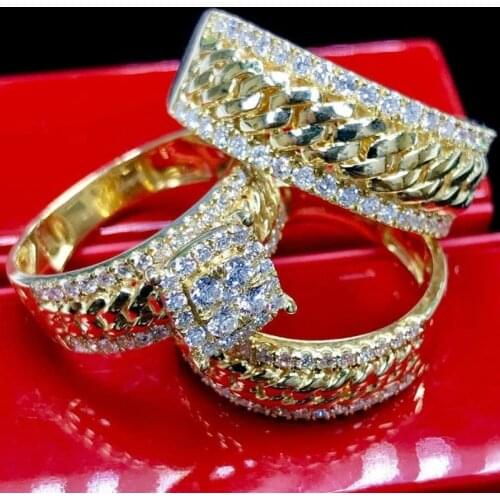 YWACFIRE Gold Rings For Men