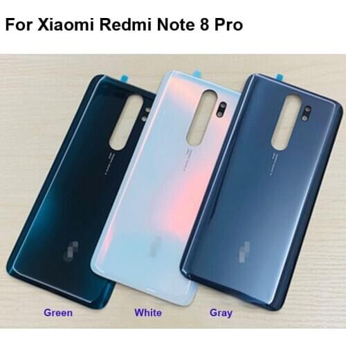 For Xiaomi Redmi Note 8 Pro Back Battery Cover Door Housing case Rear Glass Replace parts For Xiaomi Red mi Note8 Pro 8Pro