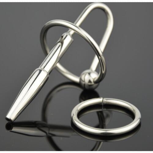 Stainless Steel Penis Plug Cock Ring Sex Toys For Men Cbt Urethral Dilators Sounding Rods Penis Insertion Penis Insertion