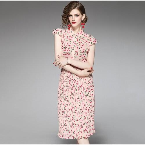 Piece Summer Floral Two Elegant Skirt and Top Pink Fashion Women Set 2020 New Conjuntos De Mujer 2225402 Pph422