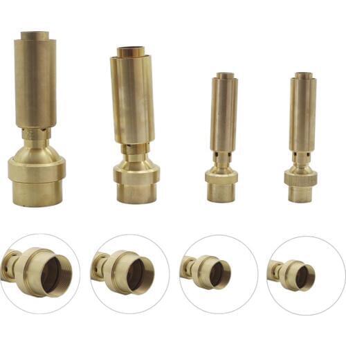 1 Pc Brass Air-Blended Bubbling Column Fountain Spray Head 3/4" 1" 1.5" 2" Ajustable Garden Pond Landscape Sprinklers