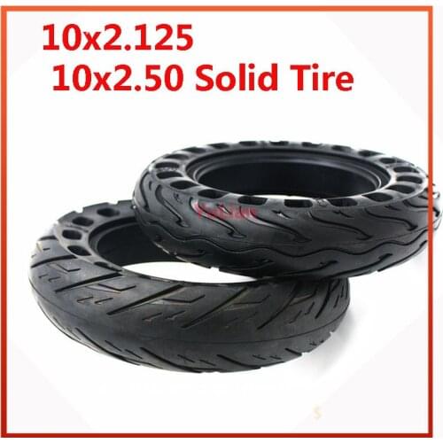 10x2.125/ 2.50 Solid Tire 10*2.125 Tubeless Tyre for Electric Scooter Balance Car 10 Inch Explosion-proof Solid Tire Accessories