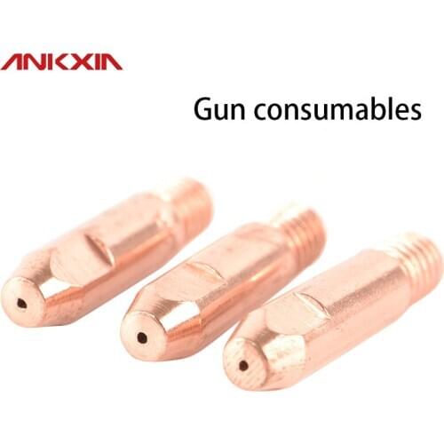 24KD Contact Tip CuCrZr MIG Torch/Gun Consumables 0.8/1.0/1.2mm Welding Tips for Euro Style MIG MAG Welding Torch