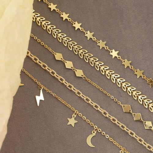 HAOSAW 1M/Lot Jewelry Accessories/DIY Bracelet Making/Hand Made/Copper Chain/Jewelry Findings & Components/Necklace Parts