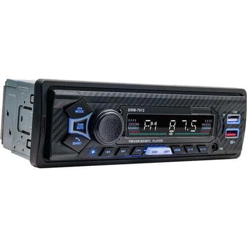 Car 12V FM Radio Bluetooth USB MP3 Player Receiver with Remote Control