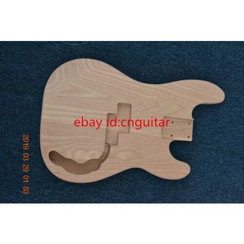 Free shipping ash wood body electric bass body unpainted pb body