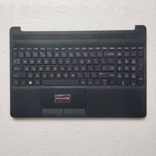 New For New For HP 15S-DU 15S-DY 15S-DR 15S-DW TPN-C139 Upper TOP cover keyboard laptop shell black case