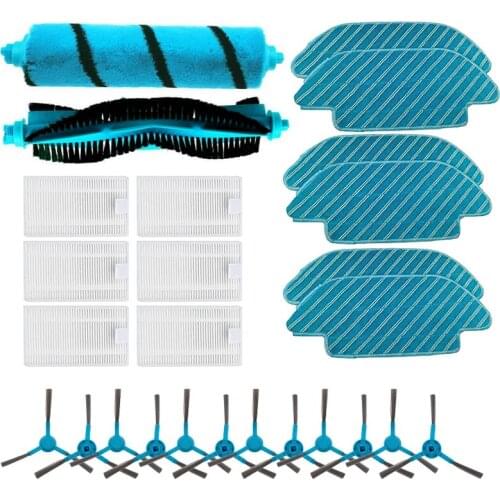 HEPA Filter for Cecotec Conga 4090 5090 Robot Vacuum Cleaner Main Roller Brush Side Brushes Mops Cloth Rags Accessories