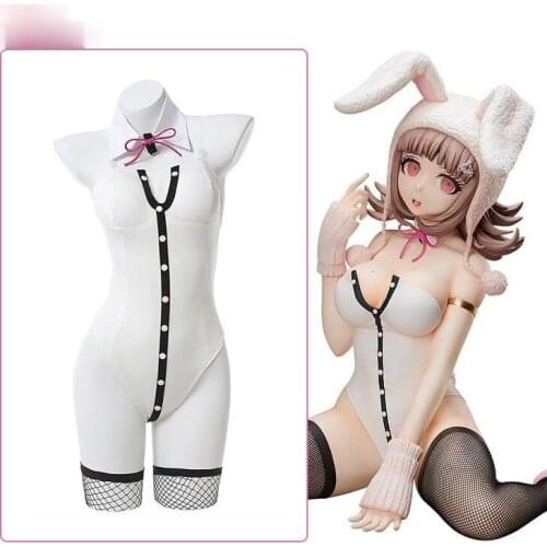 Game Danganronpa Cosplay Kirigiri Kyouko Cosplay Costume Women Sexy Bunny Girl Jumpsuit Full Set Halloween Costumes
