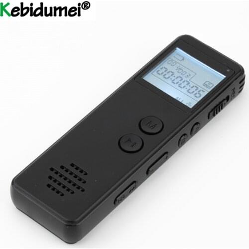 Kebidumei Voice Recorder USB Professional 10Hours Dictaphone Digital Audio Voice Recorder With WAV,MP3 Player