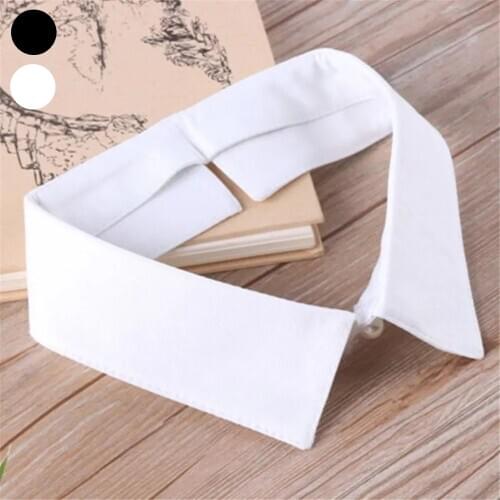 Classic Black/White Collar Shirt Fake Collar Tie Vintage Detachable Collar False Collar Lapel Women/Men Clothes Accessories