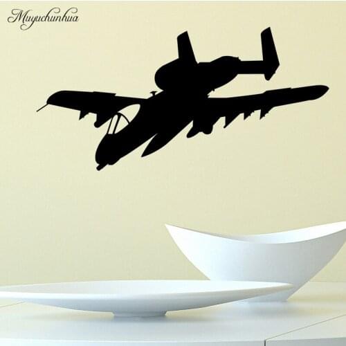 Muyuchunhua Military Aviation Waterproof Decal Wall Sticker Aircraft Army Home Wall Interior Bedroom Decor Wall Stickers