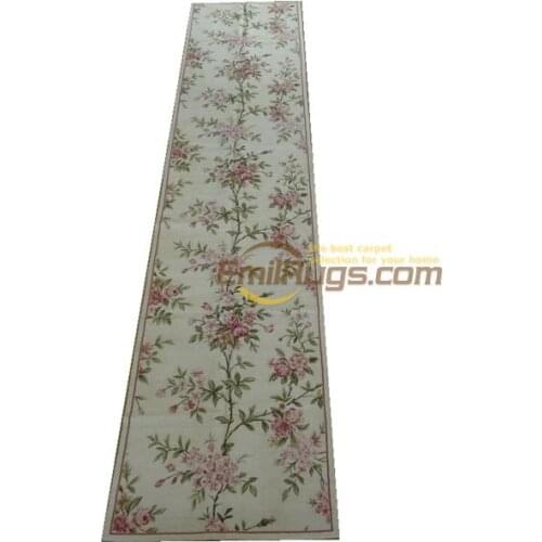 New Needle-point Plain Knitting Wool Hand-made runner Carpet Antique Chinese Hand-made Wool Folk Art Wool Knitting Carpets