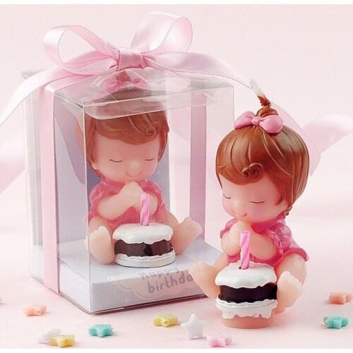 Baby Shower Boy Girl 100 days Creative Birthday Candle kids Birthday Party Favor Supplies gifts
