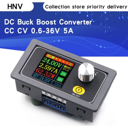 XYS3580 DC DC Buck Boost Converter CC CV 0.6-36V 5A Power Module Adjustable Regulated laboratory power supply variable