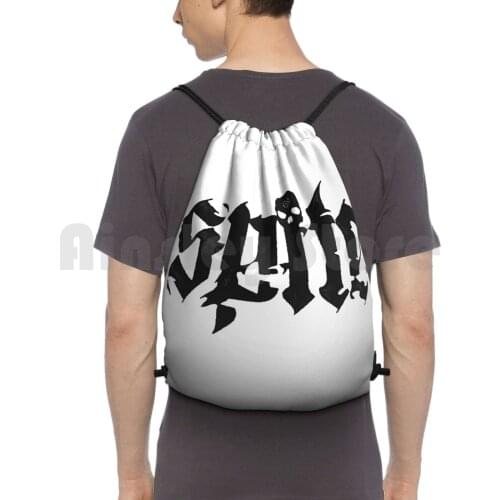Spite Logo Backpack Drawstring Bag Riding Climbing Gym Bag Spite Band Band Deathcore Punk Harcore Post Harcore