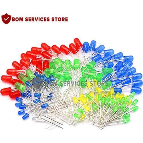 Brand new Transparent Round 5mm super bright water clear Green Red white Yellow Blue Light LED bulbs emitting diode F5