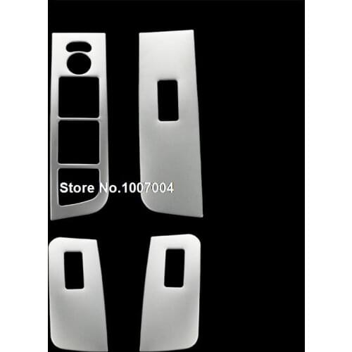 Stainless Steel Car window lifter decoration sticker/ EC7 Glass lifts switch panel sticker car stying for 2014 GEELY EMGRAND EC7