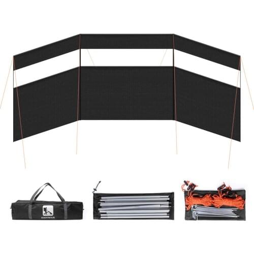 Camping Windscreen Beach Windshield Shelter Outdoor Picnic Sidewall Privacy Screen Panel Wall Divider for Grills BBQ Picnic