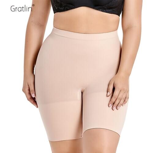 Womens Plus Size Tummy Control Panties Thigh Slimmer Shapewear Shorts