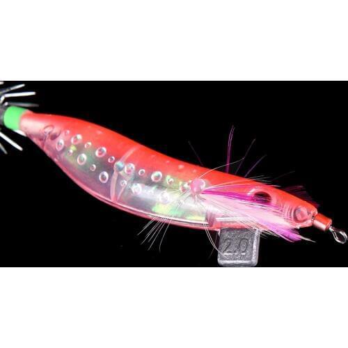 1pc 10cm Glow in Dark Luminous Fishing Lures Baits Squid Egi Shrimp jigs Hooks