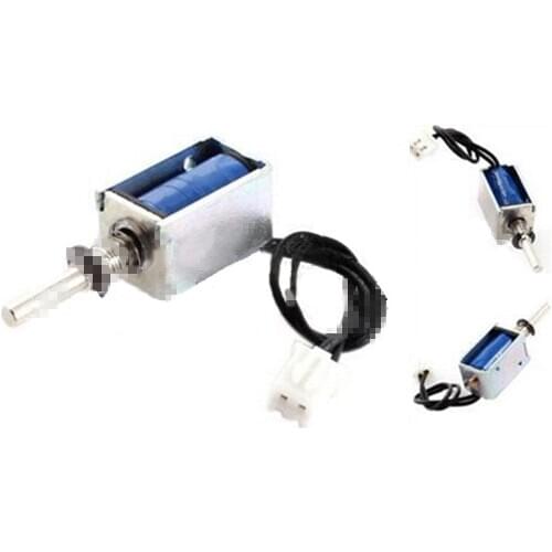 1pc small push-pull solenoid HIO-0420S-12V40 long rod iron cabinet door small door lock long head solenoid