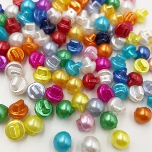 100PCS Acrylic Buttons Round Have Hole Mix Colors Shirt Garment Sewing Accessories DIY Crafts 10MM PT175