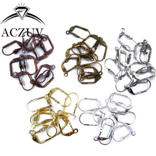 Wholesale Lot 1000piece 10x17mm French Lever Back Earring Hooks Leverback Earrings Findings Earwires Accessories