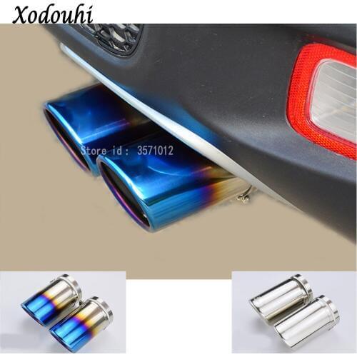 For Jeep Renegade 2016 2017 2018 2019 2020 Car Muffler Exterior End Pipe Dedicate Stainless Steel Exhaust Tip Tail Outlet 2pcs