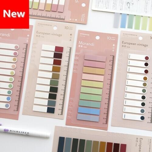 200Sheets PET Sticky Notes Memo Pad Page Markers Paper Index Bookmark Office Stationery Memo Sticky Supplies