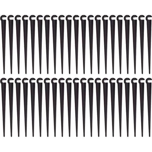 200Pcs Irrigation Drip Support Stakes for 1/4-Inch Tubing Hose Flower Beds, Vegetable Gardens, Herbs Gardens