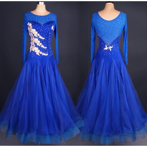 2019 New Costume Sale Ballroom Dance Skirts Newest Design Woman Modern Waltz Tango Dress/standard Competition Dress M019