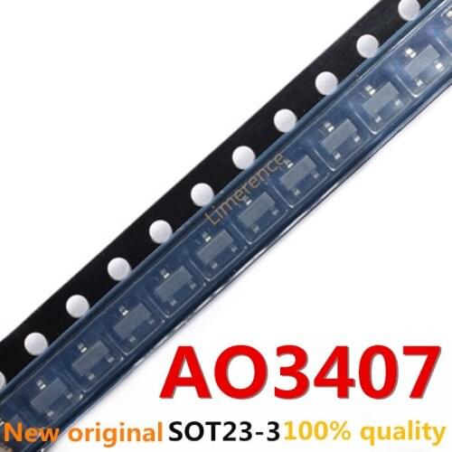 50pcs AO3407 3407 SOT23-3 MOSFET A79T MOSFT P-Ch -30V -3.6A 64mOhm new and original Support the BOM one-stop supporting services