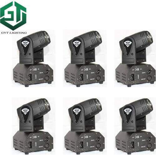 6pcs/lot Stage led beam moving head light china mini beam light dj 10w Cree LED RGBW disco lighting