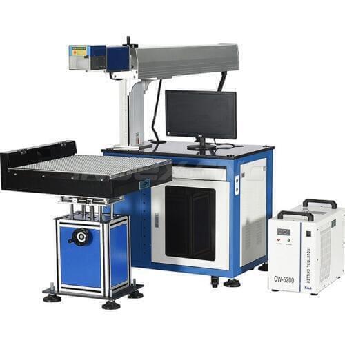 600*600mm CO2 Reci Glass Tube Laser Marking cutting Equipment for Leather Jeans
