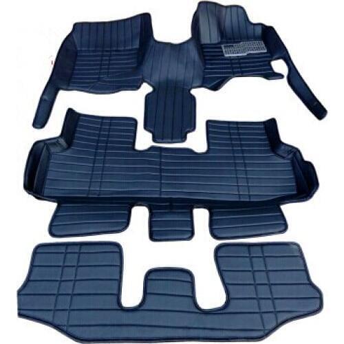 Free shipping! Customize special car floor mats for Right Hand Drive Volkswagen Touran 7seats 2017-2004 good fit carpets