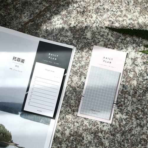 Mohamm 50 Sheets/lot To Do List Check List Sticky Notes Memo Pad Notepad School Office Supplies Stationery