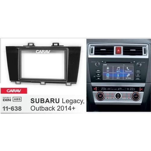 CARAV 11-11-638 Top Quality Radio Fascia for SUBARU Legacy, Outback 2014+ Stereo Fascia Dash CD Trim Installation Kit