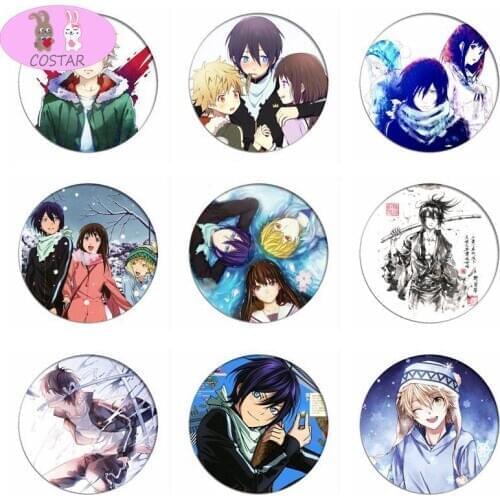 COSTAR Fashion Anime Noragami Yukine Cosplay Badge Aragoto Yato Brooch Pins Iki Hiyori Collection Badges for Backpacks