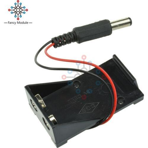 9V Battery Holder Box Case Wire with Plug 5.5*2.1mm for Arduino AU New