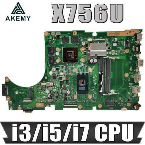 For ASUS X756UXK X756UX X756UW X756UWK X756UVK X756UQK X756UJ X756UB X756UV X756UVK X756UQ X756UQK Mainboard Laptop Motherboard