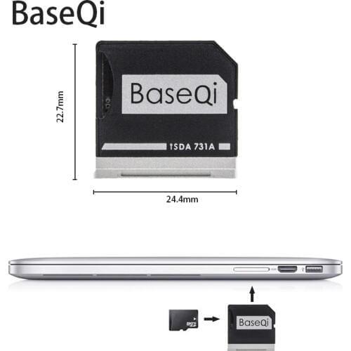 For Dell XPS 13inch/Dell 9350/9343/9360 Card Reader Baseqi Mini Card Drive Adapter