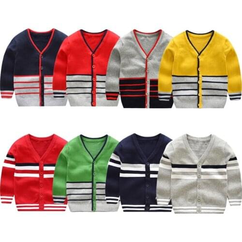 Boys Cardigan Sweater Top Winter Clothing Children Knitted Fashion Sweater Coat Costume Autumn Winter Boys Top Clothing