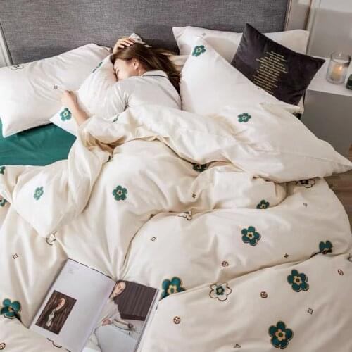 Cute cartoon high quality 100% cotton 4 peice Bedding Sets bed linen twin queen king size Flat Bed Sheet comforter cover sets