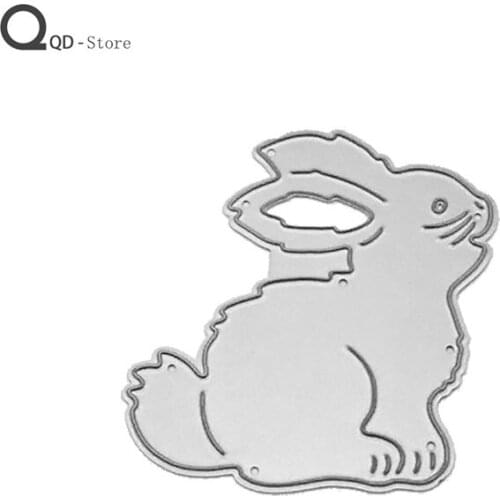 Scrapbook Metal Cutting Dies Childrens Educational Fat Rabbit DIY Card Make Mould Model Craft Decoration New 2021 Wholesale